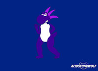 Nightmare Yoshi by AcidSkunkWolf - male, character sheet, yoshi, dinosaur