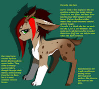 Cornelia the Kurr by RenNightshade - cute, female, character sheet, cat-deer, kurr