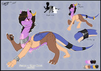 Scraps Reference by ConmanWolf - male, purple, monster, collar, chimera, my little pony, mlp, shape shifter, draconequus