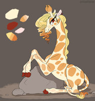 the Songstress by Snowfirechakat - female, giraffe