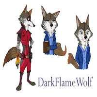 DarkFlameWolf - Character Sheet - by Quirk-Middle-Child by Darkflamewolf - female, wolf, timber wolf, zootopia