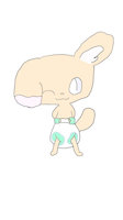 Omumi by PoofyFC - babyfur, diaper, cute, female, rare, fakemon, diaperfur, pokesona, ghost type, normal type