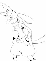 [ Free Line Art ] Lucario by WinickLim