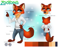 Geovanna McSnarley by LuckyPuppy7 - fox, female, anthro, oc, female/solo, zootopia, geovanna mcsnarley