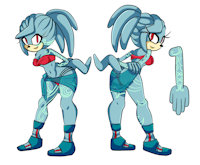 CharaCom: Catori the Echidna by s4lt0r11 - female, commission, commision, character sheet, echidna, sonic fan character, sonic fan characters, character design