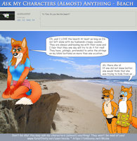 Ask My Characters - Beach by Micke