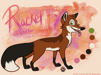 Racket Reference by LostWolfSpirit - fox, male, canine, feral, model, character, sheet, canid, reference, quad, quadruped, arachnid, vulpes, racket, lostwolfspirit, minnowfish