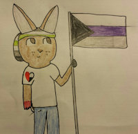 PIF: Coming Out by PIFBunny - bunny, rabbit, genderless, pride, coming out, lgbt, asexual, agender, pif