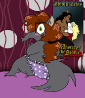 Got Caught by SpiketheKlown - female, panties, topless, shy, anteater, caught in the act, shyness