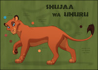 Shujaa Roleplay Character by Nyashia - lioness, female, lion, reference sheet, character sheet, feral, the lion king, ref sheet, shukua machweo, shujaa, shujaa wa uhuru