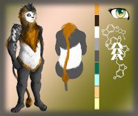 Maddox by AcidFoxArtz - male, panda/lion