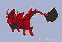 Introducing Ruby The Demon Kangaroo Rat Dragon by BigBadWolf96 - dragon, female, demon kangaroo rat dragon