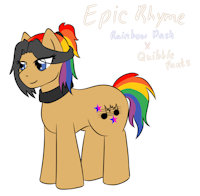 [Nextgen] Epic Rhyme by jolliapplegirl - female, earth pony, oc:epic rhyme