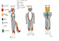 Christian Wolf Ref Sheet by ChristianWolf - wolf, male, grey, christianwolf, christian wolf ref sheet