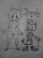 Aryll Vercion-Bendy And The Ink Machine by aryllstar1304 - draw, games, fan character, erizo