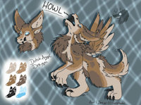 Introducing Howl by BigBadWolf96 - dad, genderless, adopt, howl, dutch angel dragon, male pronouns, werewolf themed