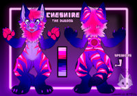 Introducing Cheshire The Dubdog by BigBadWolf96 - male, canine, gift, cheshire, adopt, dubdog, cheshire cat themed