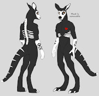 Introducing Jacquelynn by BigBadWolf96 - female, kangaroo, adopt, jacquelynn, death themed