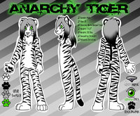 Anarchy Tiger Ref Sheet by ChristianWolf - male, reference sheet, white tiger, ref sheet, anarchy, anarchy tiger