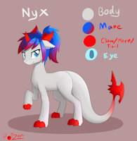 Nyx by Snowfirechakat - dragon, male, tribe, lucretiar