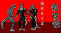 Shiaz Ref Sheet by Yiffox - male, lizard, ref sheet