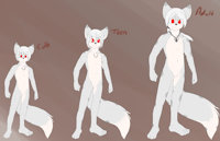 Rex - Purified by RexSatou - snow leopard, male, demon, snowleopard, demon fox, snowmew