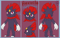 Hexivile reference by TheVgBear - male, pokemon, reference, weavile, hexivile