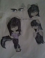 Darkness Versión Loli by DeadMegido - cub, female, reference sheet, loli, werewolf, furry, oc