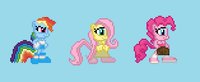 My little pony friendship is magic sonic style sprites by Claw - pony, mlp, fim