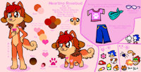 Heartina Rosebud '17 by HeartinaRosebud - dog, cute, girl, female, reference sheet, canine, equine, adorable, kawaii, chibi, pony, shiba inu, my little pony, miniature, friendship is magic, temmie loookalike