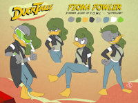 ☆ Fiona Fowler by appleb - female, villain, duck, darkwing duck, ducktales