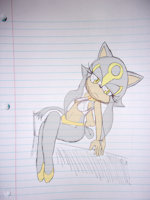 Platinum the Cat by KichonaTheHedgehog - cat, female, platinum, sonic oc, platinum the cat
