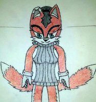"Foxanne" ■ by Cyborghedgehog - fox, female, original character, virgin killer sweater