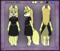 Poly - Reference Sheet (Clean) by Polymorph - fox, cute, cub, female, reference sheet, clean