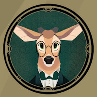 Patreon avatar by Hammytoy - male, deer, hammytoy