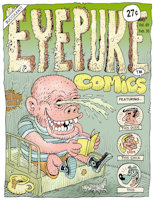 Comic cover by ThaPig - vomit, puke, gross, comic cover, eye explosion