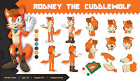 Rodney the Cuddlewolf (SFW Version) [Ref Sheet - Rexin] by Rodwuff - wolf, male, sonic fan character, rodney, sonic oc, rodney the wolf, zqyva, rodney the cuddlewolf, cuddlewolf, rodwuff