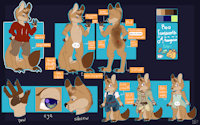 Roo Fursworth Ref 2018 by RooFursworth - male, reference sheet, kangaroo, ref sheet, reference