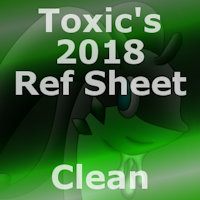 Toxic the Goodra 2018 reference sheet (Clean) by Dragon122 - male, goodra