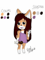 Latula The Corgi by DeadMegido - dog, cub, female, corgi, loli, chubby, character sheet, lolicon, pervert, character ref