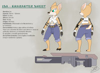 Isa by TurkoJAR - female, doe, exoskeleton, character design, game development, mechatronics, isa sturmi