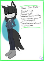 FC-Blake Slade by GottaGoBlastNSFW - wolf, male, oc, original character, fan character, sonic fan character
