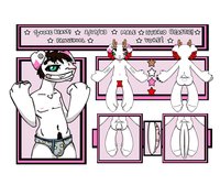 Ty"vore" Beast by thatdogsakiller - male, reference sheet, monster, vore, axolotl, beast, sparkledog, glamfur, white stag, thatdogsakiller, dogo aregentino, treeing walker coonhound, european hare