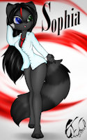 Girl of the Month: SophiaSFW by CjWeasle - female, raccoon, tie, shirt, sophia, cjweasle