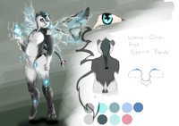 Chao Ref Sheet by AcidFoxArtz - male, magic, panda, force, god, electric, flying