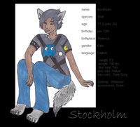 Stockholm by NeonicInk - pac-man, stockholm, wolf boy, humanish, animal ears, animal tail