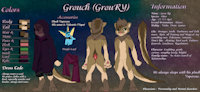 GrouRY Refference Sheet by GrouRY - male, scarf, otter, sheet, robe, vaporeon, refference, info, information, reff, plush toy, groury