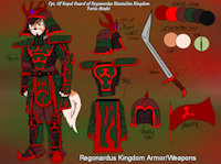 ~OC~ Cpt. of Royal Guard Fortis Atoshi w/ Armor design~ by MasterStevo31 - sword, fox, male, reference sheet, character sheet, armor, ref, vulpine, ref sheet, reference, asian, samurai, refsheet, character reference, referencesheet, character ref, character design, male/solo, royal guard, amored, kita (series), fortis atoshi(kita)