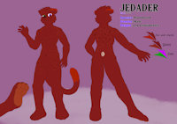 Jedader Reference sheet 2018 by Jedader - feline, male, reference sheet, panther, character sheet, color, fursona, reference, mammal, jedader