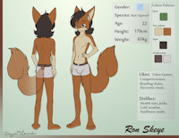 Ron Skeye Reference Sheet by Mancoin - male, squirrel, reference sheet, rodent, mammal, red squirrel, mancoin, foxyverse, ron skeye